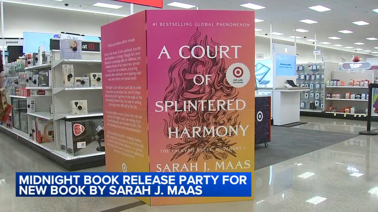 New 'ACOTAR' book 6 released: 'A Court of Splintered Harmony' by Sarah J. Maas is here; how to read series in order
— WABC-TV Eyewitness News (ABC7 NY)