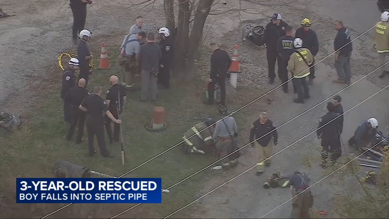 Young boy rescued after falling into septic pipe in West Goshen Township, Pennsylvania 

       — Patchogue Business news